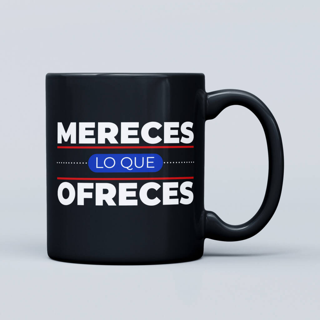 Pasajero - Taza Wageen Mereces lo que ofereces negra